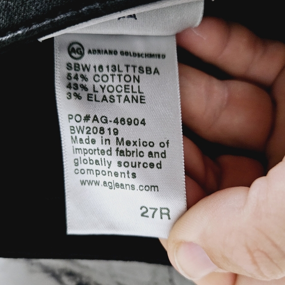 AG ADRIANO GOLDSCHMIED | The Caden Tailored Trouser stretch leatherette pants - Picture 10 of 12